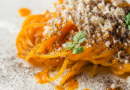 Spaghettino alle carote, geranio odoroso e caprino: la ricetta stellata dello chef Andrea Pasqualucci
