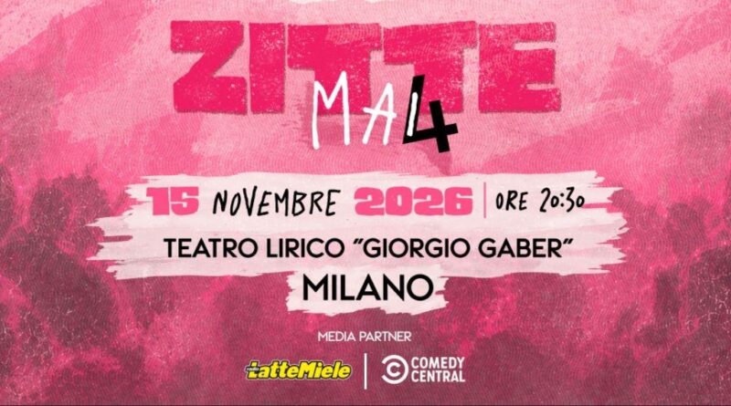 Debora Villa porta “Zitte Mai! 4” al Teatro Lirico di Milano: una serata di risate, emozioni e solidarietà
